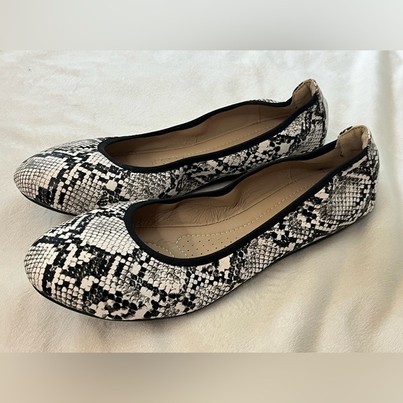 Rerejoy Snakeskin Patterned Women's Ballet Flats Size 11 - Picture 1 of 12